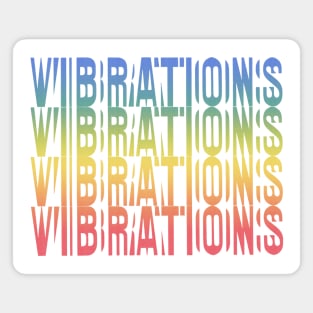 Vibrations - Retro Typography Design Magnet